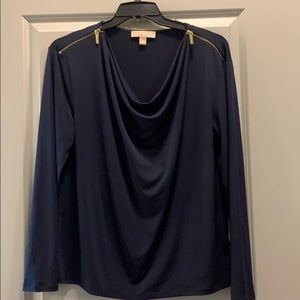 Navy Michael Kors Long Sleeve top